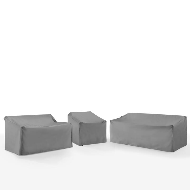 Crosley 3Pc Outdoor Sectional Furniture Cover Set
