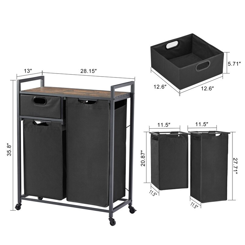 Laundry organizer best sale cart