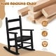 preview thumbnail 9 of 38, 16 In. Kids Classic Solid Poplar Wood Rocking Chair, Egg-Shaped Seat For Ages 2–5 - 9' x 12'