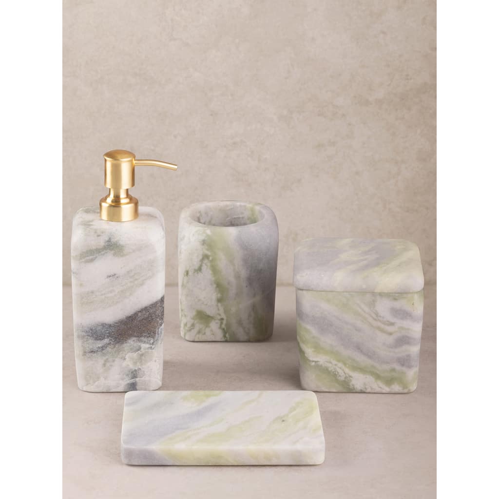 Hanoi Green Onyx Bath Accessories - Set of 4