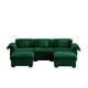 Option Green+3 Seat+2 Ottoman