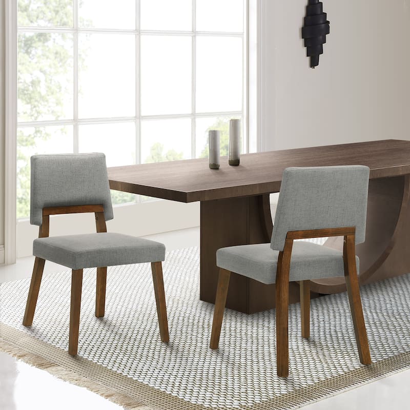Channell Black or Walnut Wood 7 Piece Dining Set