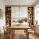 preview thumbnail 4 of 14, Alegate Modern Gold 4-Light Drum Glass Chandelier for Dining Living Room