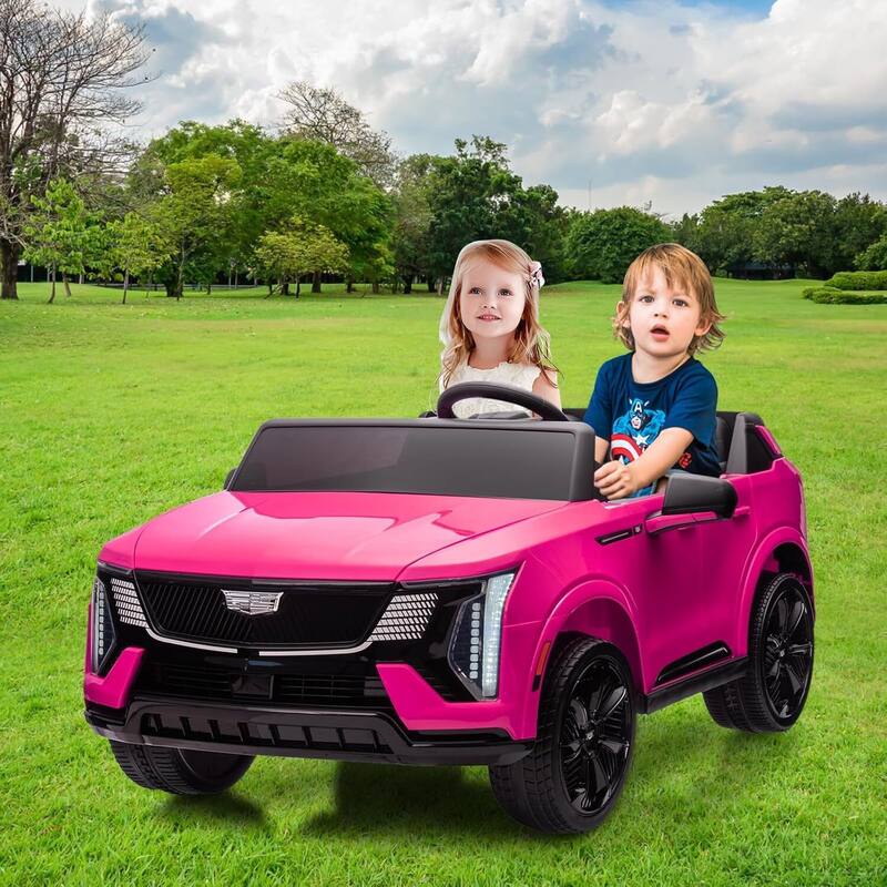 24V Electric 2-Seater Licensed Cadillac Kids Ride-on Car Toy for Kids Best Gifts