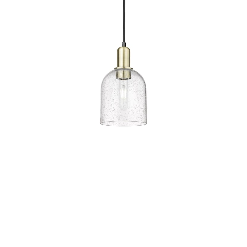 Innovations Lighting 716-1P-11-6 Bella Pendant Bella 6" Wide Mini - Black Antique Brass / Seedy