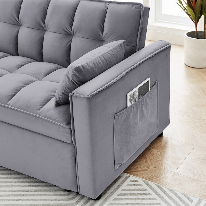 Velvet Sleeper Sofa Bed