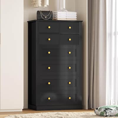 8 Drawers Tall Dresser for Bedroom 55.1H Tall Dressers Chest of Drawers