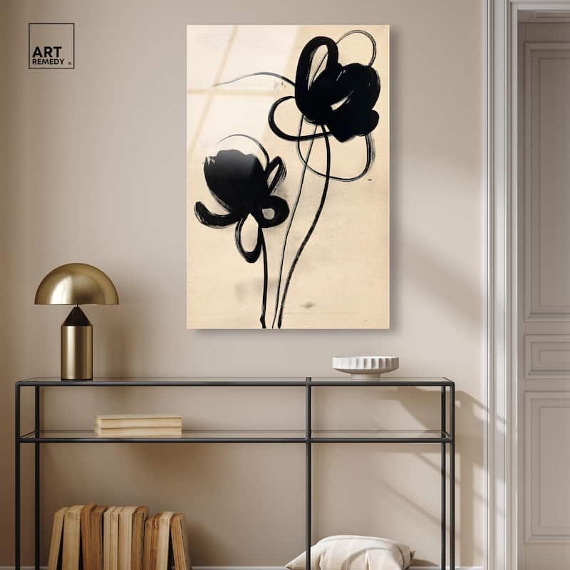 Florals in the Minimal I Acrylic by Art Remedy, Ready to Hang