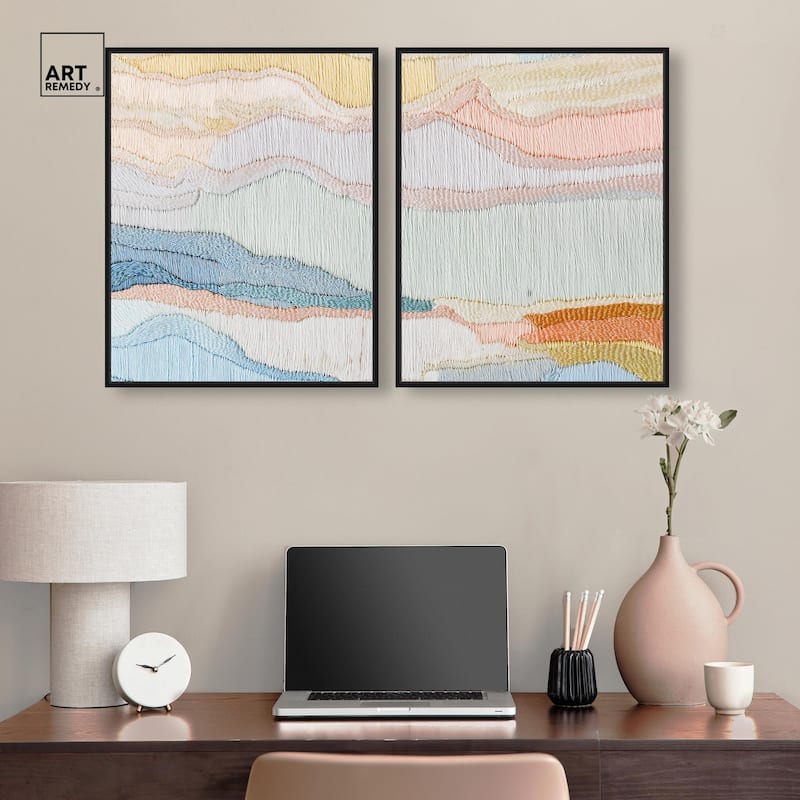 Gentle Breeze II Canvas Set of 2 by Art Remedy