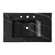 preview thumbnail 48 of 120, JONATHAN Y Aubert 3-Hole Rectangular Ceramic Single Sink Basin Vanity Top