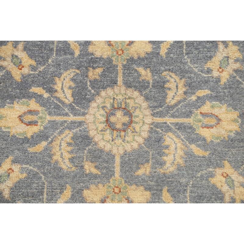 Peshawar Chobi Oriental Vegetable Dye Wool Runner Rug Hand-knotted - 2'10" x 9'9"