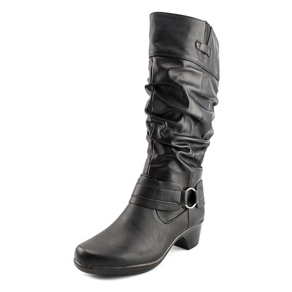 Easy Street Jayda Women W Round Toe Synthetic Black Knee High Boot