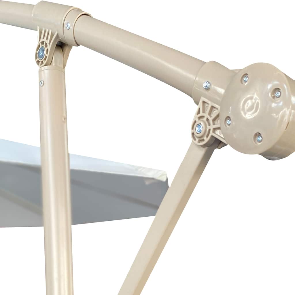 HOMYLIN 10 Ft Offset Patio Umbrella with Crank and Tilt