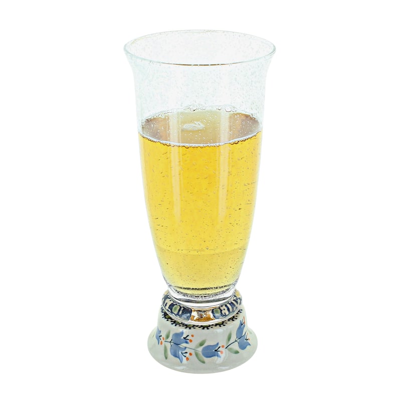 Blue Rose Polish Pottery P002 Manufaktura Beer Glass - Tulip