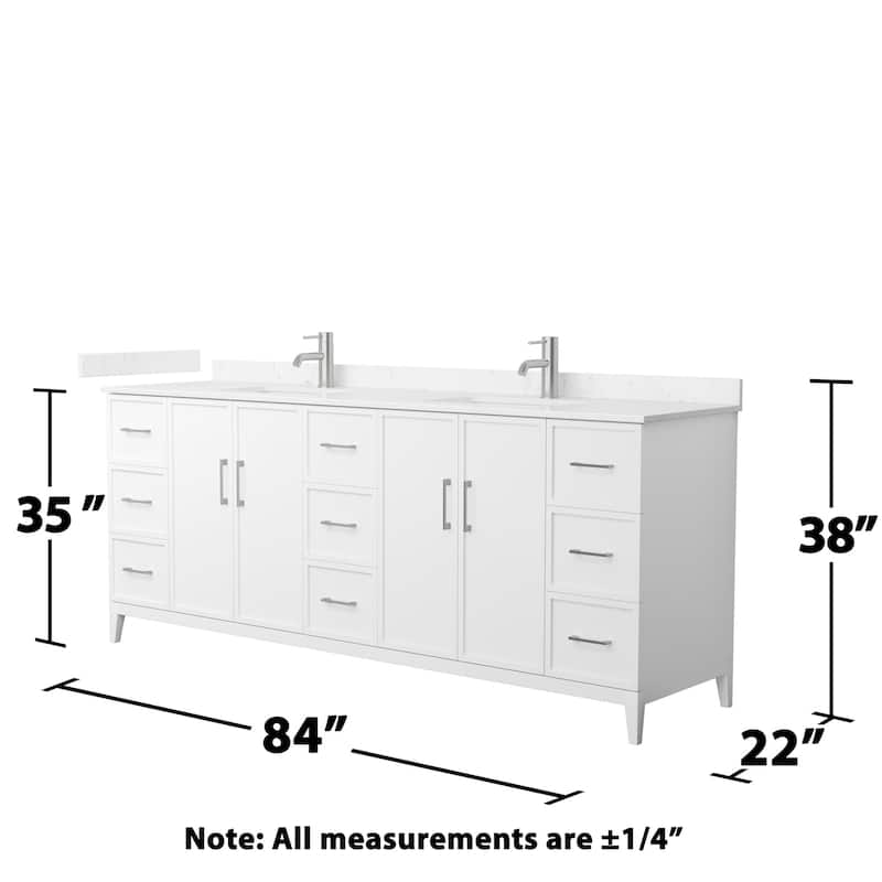 Wyndham Collection WCH717184D-VCA-UNSMXX Elan 84" Free Standing Double
