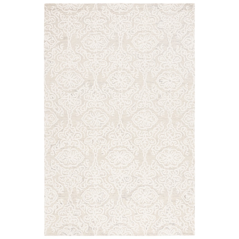 SAFAVIEH Handmade Blossom Mahalia Modern Floral Wool Rug