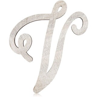 Rustic Wood Monogram Letter V (13 in.) - Bed Bath & Beyond - 33030682
