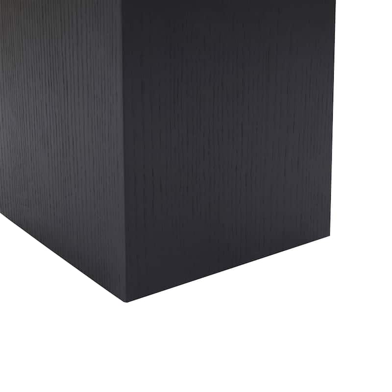 SAFAVIEH Couture Bourke Velvet And Wood Square Ottoman