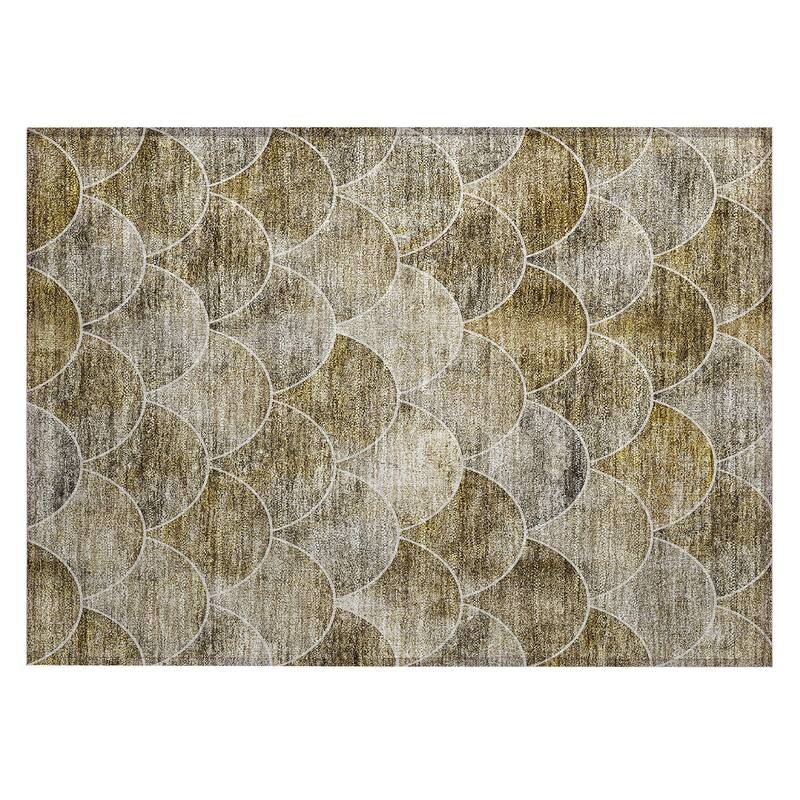 Machine Washable Indoor/ Outdoor Chantille Contemporary Rug