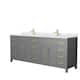 Option Dark Gray, Gold Trim, White Cultured Marble Top