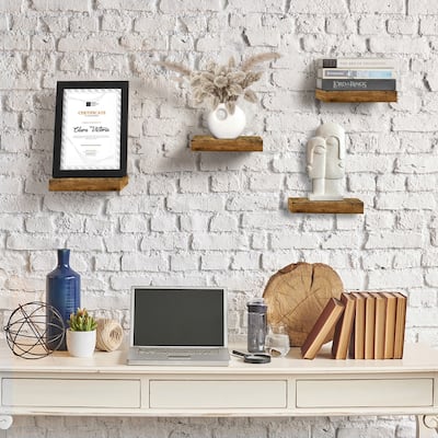 Floating Shelf Square Invisible Mounting (4 Pack) - 9.25" L X 9.25" W 1.5"H