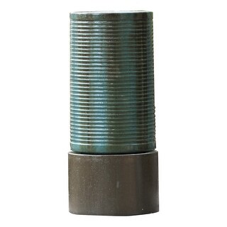 A&B Home Antique Green Copper  Ribbed Tower Outdoor Fountain