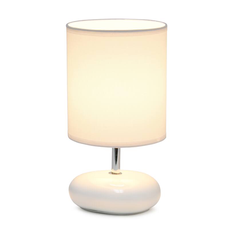 Creekwood Home 10.24" Traditional Mini Round Rock Table Lamp - 10.24