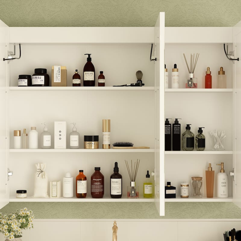 Led Mirror Cabinet Bathroom Wall Mounted Medicine Cabinet Storage