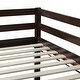 preview thumbnail 5 of 8, Wooden Twin over Twin Loft Bed with Ladder, Espresso
