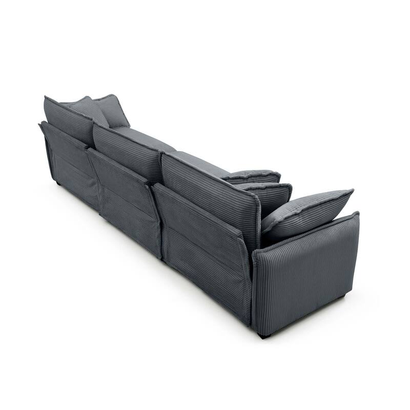 3+2 Seater Flexible Combinations Sofa Set with Pillows