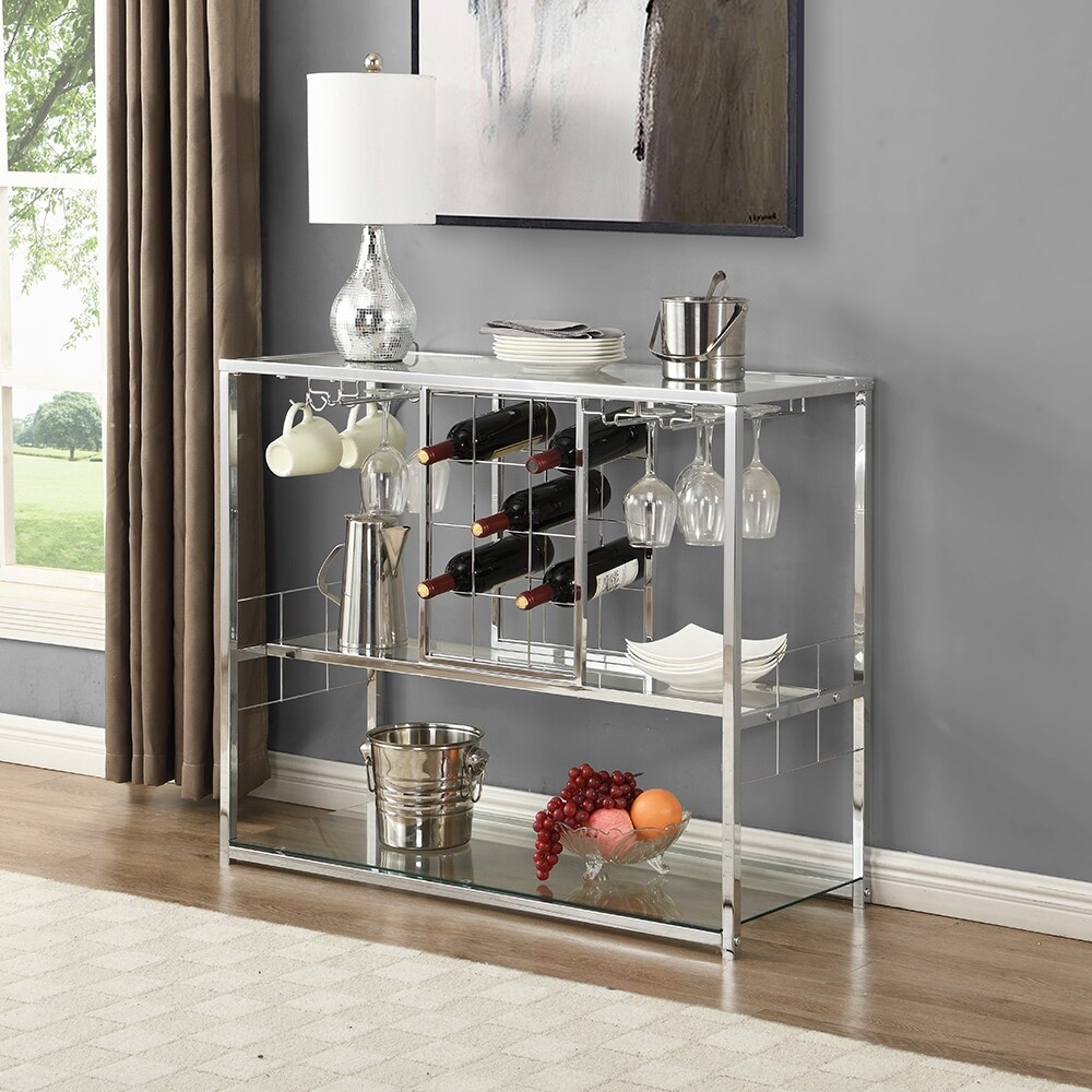Silver wine racks sale