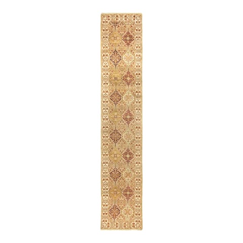 Overton Mogul, One-of-a-Kind Hand-Knotted Runner - Ivory, 2' 6" x 13' 8" - 2' 6" x 13' 8"