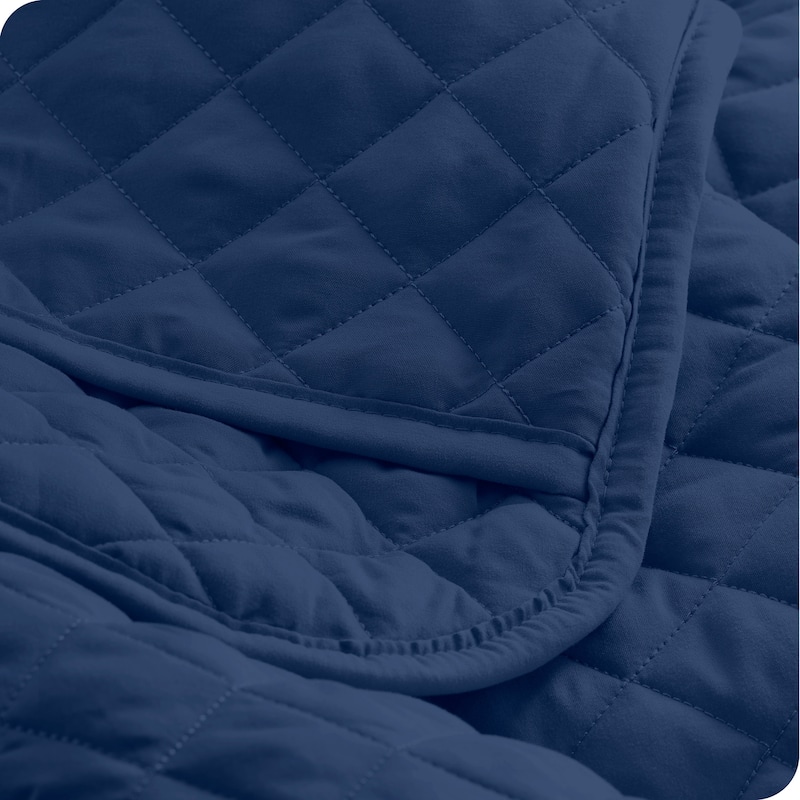 Bare Home Diamond Stitched Lightweight Microfiber Coverlet Set