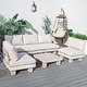 preview thumbnail 28 of 29, Outdoor Aluminum Conversation Sofa Set with Sponge-filled Cushion