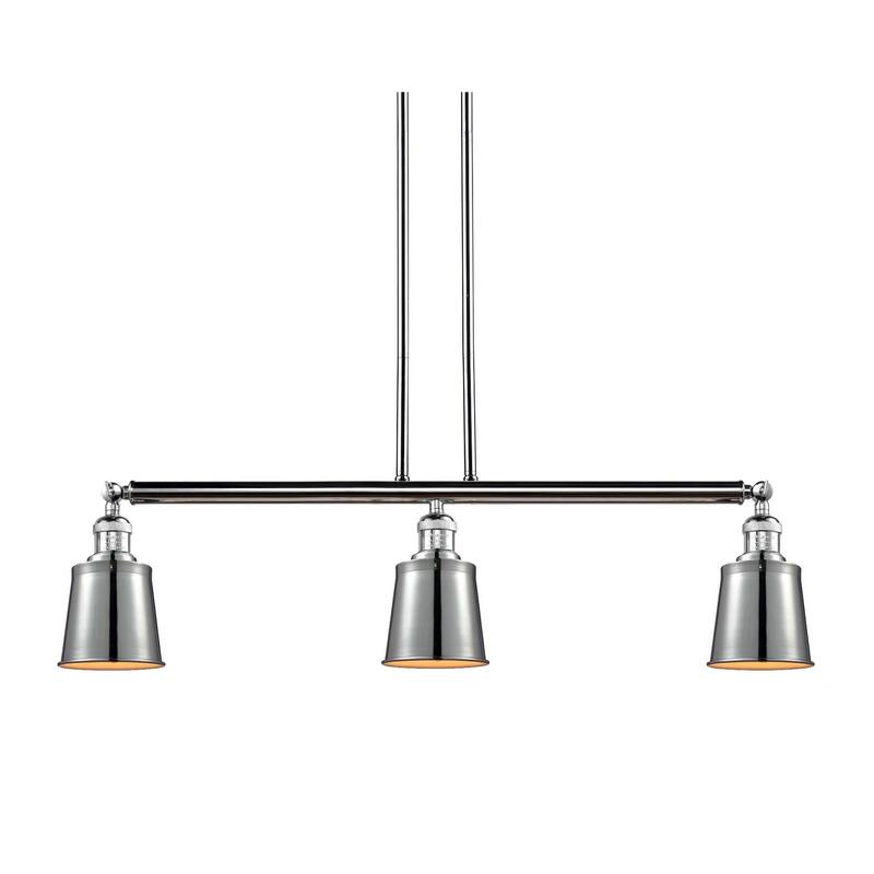 Innovations Lighting Addison 3 Light 38" Wide Linear Chandelier - Polished Chrome / Polished Chrome