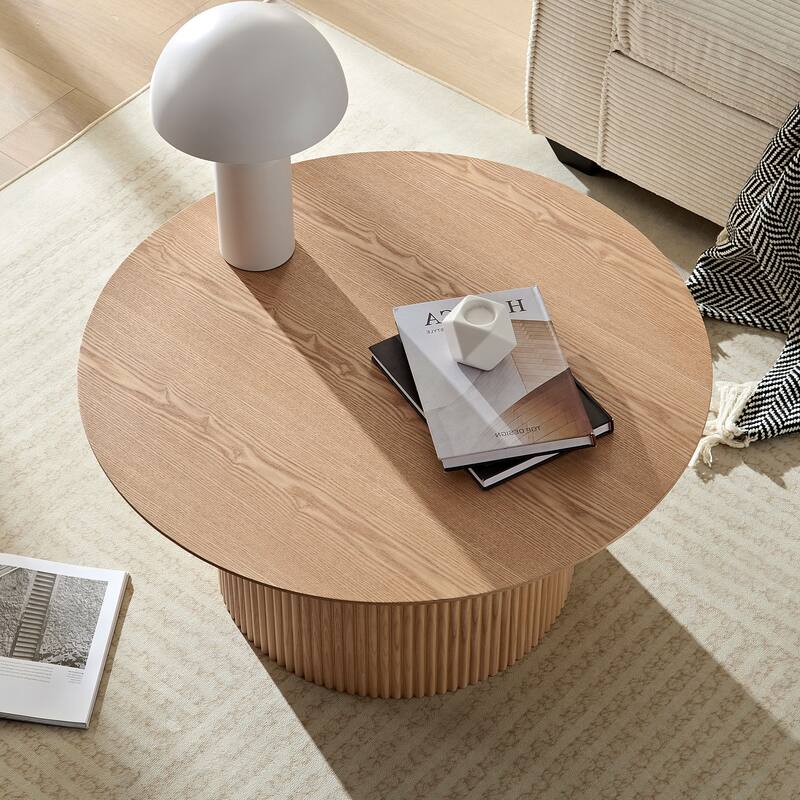 Round Fluted Side Table