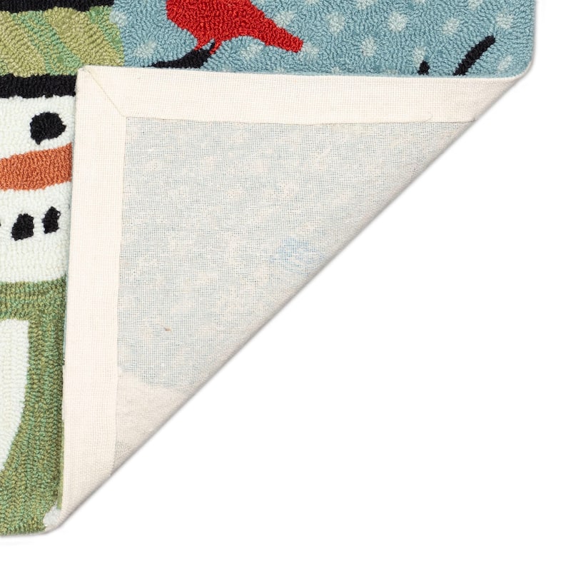 Liora Manne Frontporch Snowman And Friends Indoor/Outdoor Mat