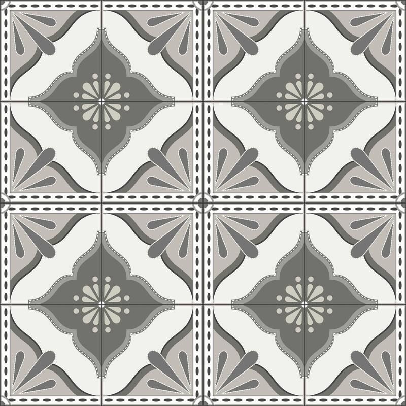 Transform Large Tile Mono Peel & Stick Wallpaper