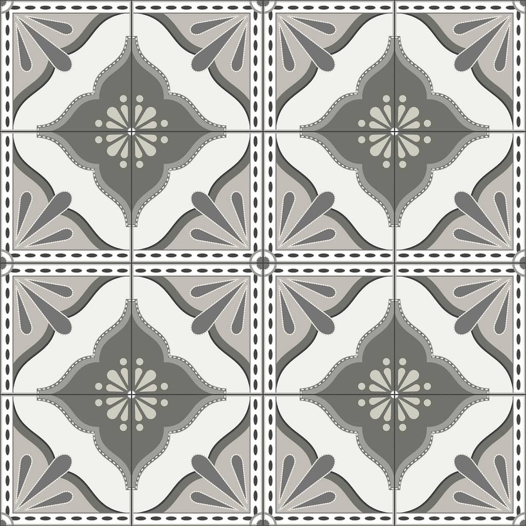 Transform Large Tile Mono Peel & Stick Wallpaper