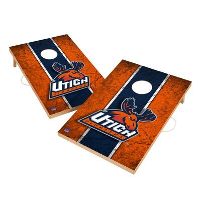 Vintage Utica College Pioneers Regulation 2x4 Cornhole Set