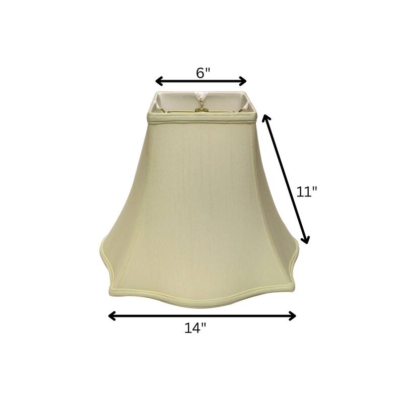 Square Softback Lampshade with Washer Fitter, Egg