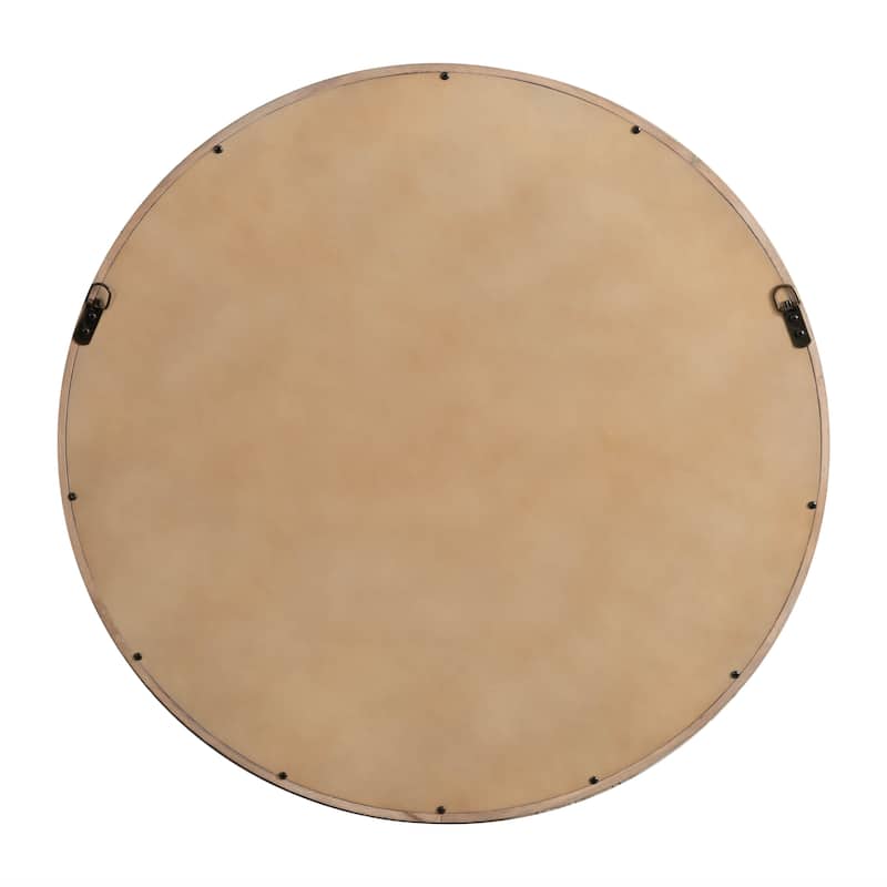 Kate and Laurel Occonor Wood Round Mirror