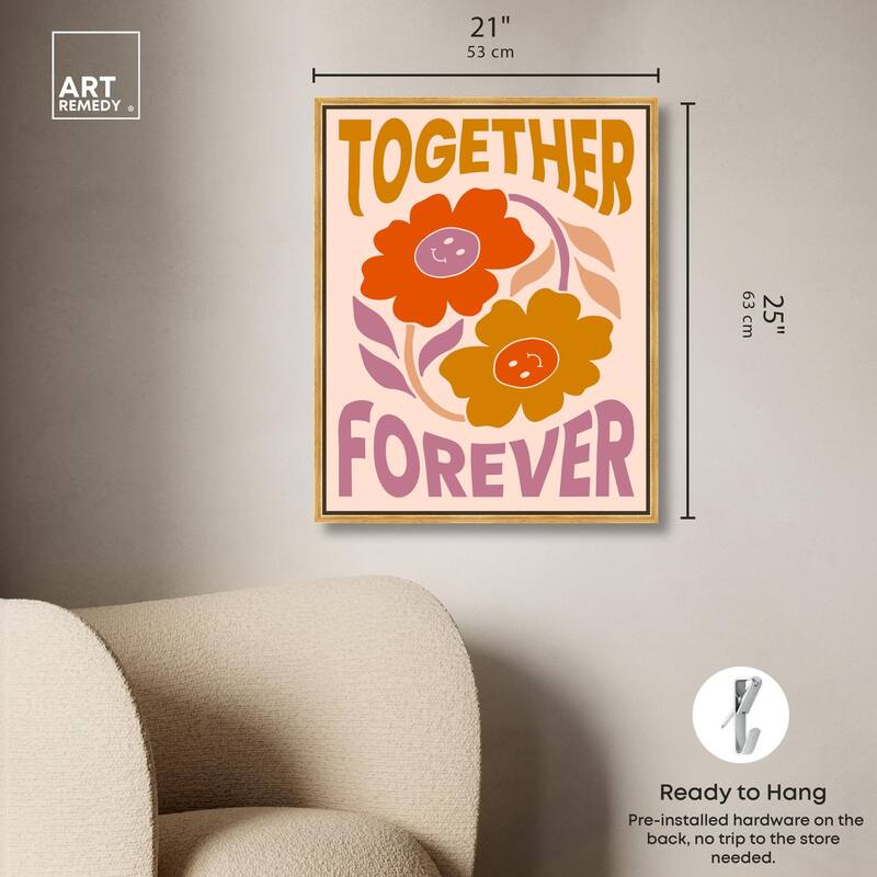 We Together Canvas by Art Remedy