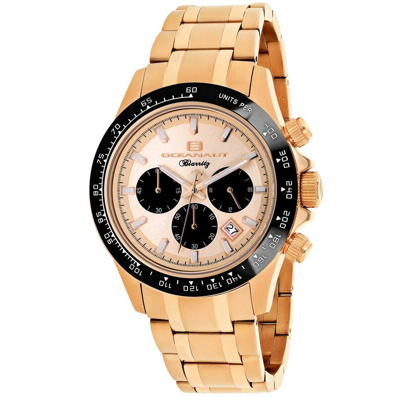 Oceanaut Men's Biarritz Rose Gold Dial Watch - OC6122 - Rose Gold - 6 (36)