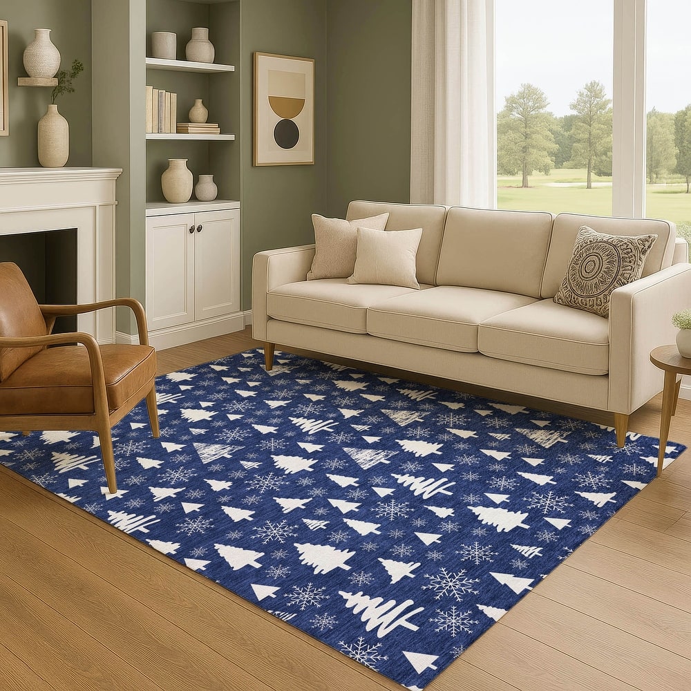 Premium Washable Super Soft Christmas Tree Mayfield Rug