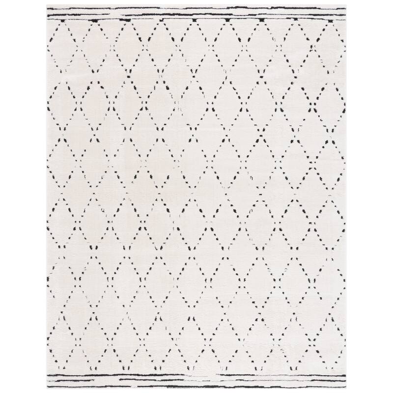 SAFAVIEH Melody Blanchie Moroccan Boho Rug - 9' x 12' - Ivory/Black