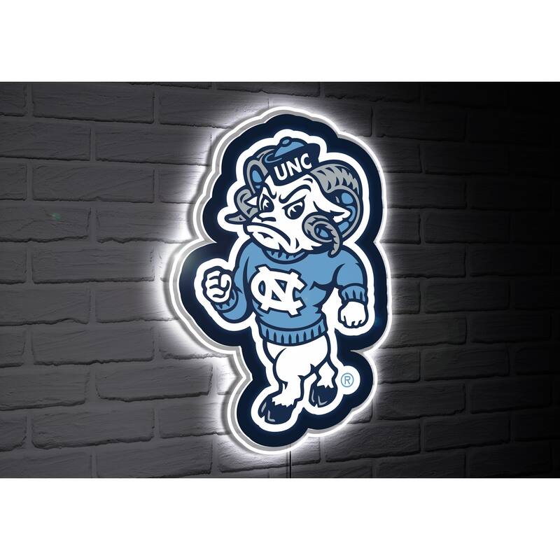 University of North Carolina College Mascot Plug-In LED Lighted Sign