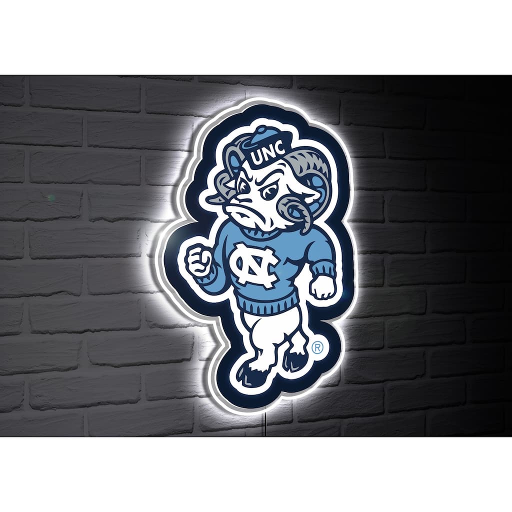 University of North Carolina College Mascot Plug-In LED Lighted Sign