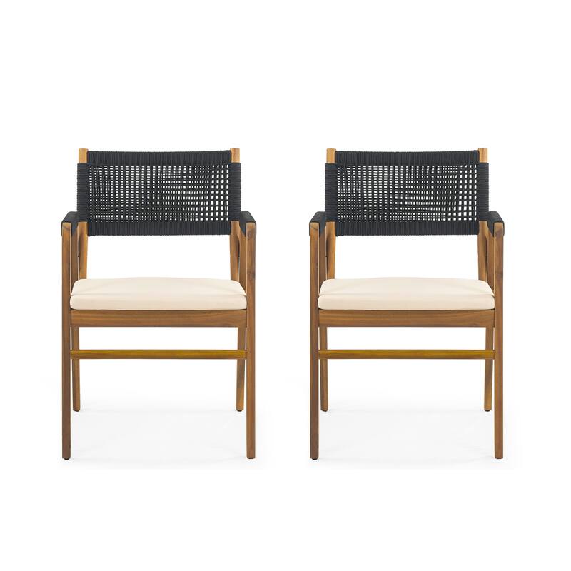 Joueyf Outdoor 3-piece acacia wood Dining Set by Christopher Knight Home