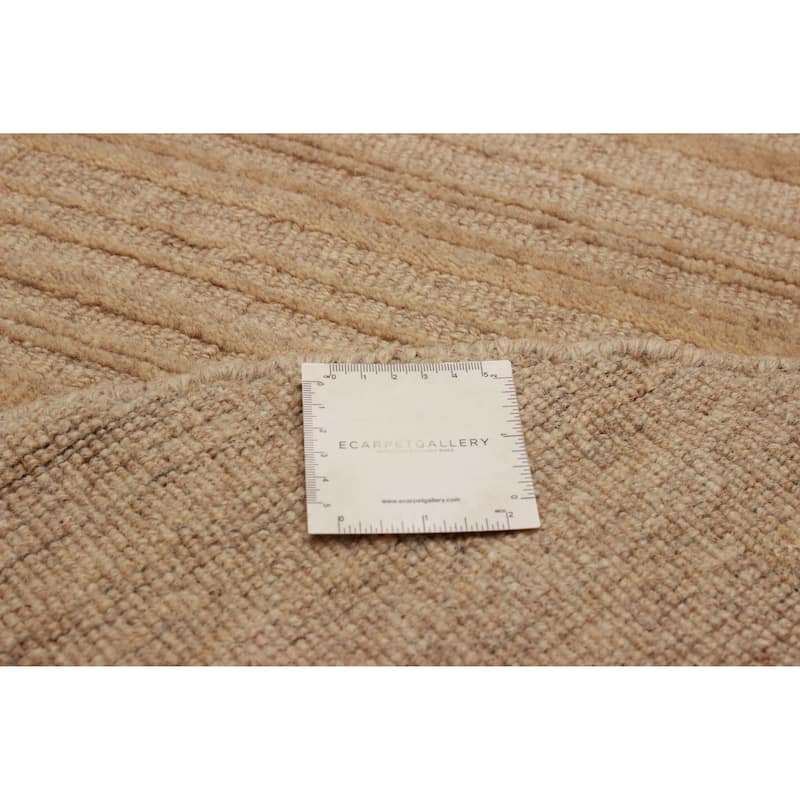 Kashkuli Gabbeh Tan Rug 4'0" x 4'0" - 4'0 x 4'0